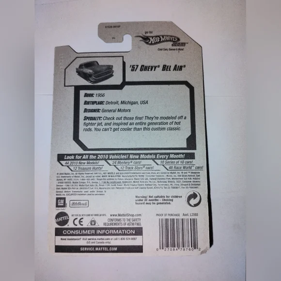 Hot Wheels HW Performance 1957 '57 Chevy Bel Air Edelbrock - Picture 2 of 2